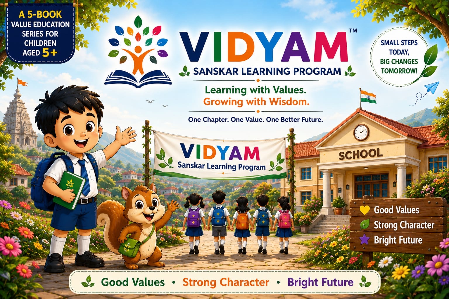 VIDYAM Sanskar Learning Program — One Chapter. One Value. One Better Future.